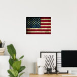 American Flag Poster<br><div class="desc">Paper Type: Value Poster Paper (Matte) Your walls are a reflection of your personality, so let them speak with your favourite quotes, art, or designs printed on our custom Giclee posters! Choose from up to 5 unique, high quality paper types to meet your creative or business needs. All are great...</div>