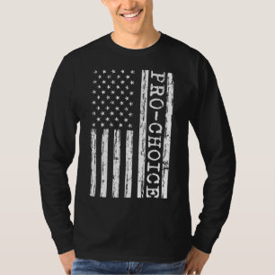 American Flag Pro Choice Women's Safe Legal Aborti T-Shirt
