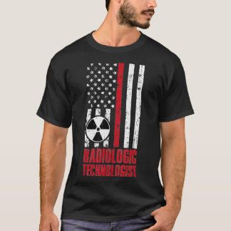 American Flag Radiologic Technologist Rad Tech RT  T-Shirt