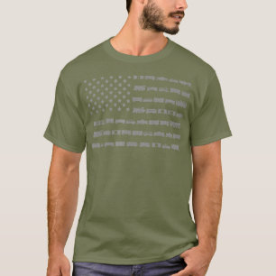 American Flag Railroad Train Conductor Gift T-Shirt
