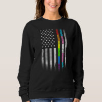 American Flag Rainbow Homosexual Rights LGBT LGBTQ