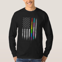 American Flag Rainbow Homosexual Rights LGBTQ Bise