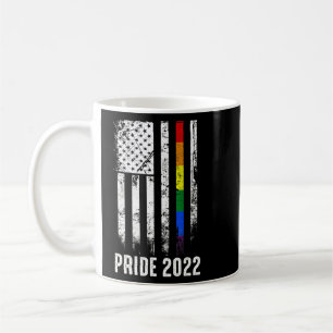 American Flag Rainbow Usa Gay Lgbtq Lgbt Pride Mon Coffee Mug