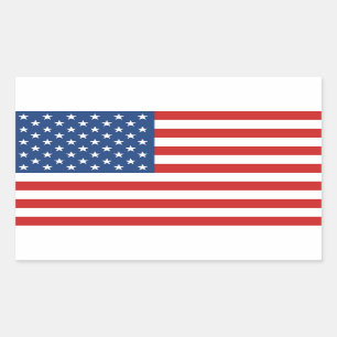 American Flag Rectangular Sticker