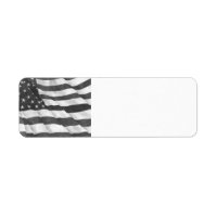 American Flag Return Address Labels