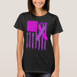 American Flag Ribbon Suicide Awareness Mental Heal T-Shirt