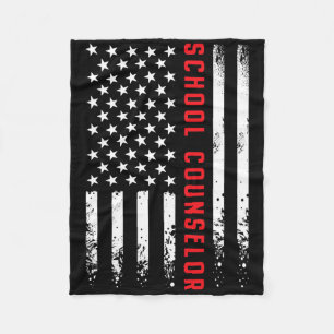 American Flag Rottweiler Dog Lover Funny 4th Of Ju Fleece Blanket