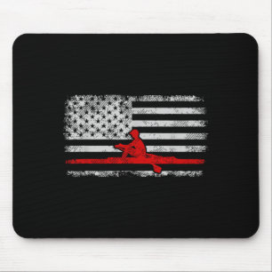 American Flag Rowing Mouse Pad
