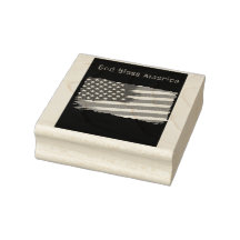 American flag rubberstamp customisable