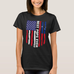 American Flag & Samoa Flag Best Pops Ever Family T-Shirt