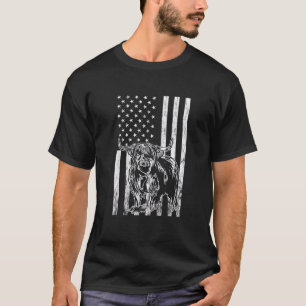 American Flag Scottish Cow Scottish Highland Cow T-Shirt