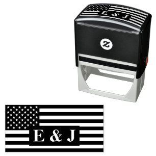 American Flag Self-inking Stamp