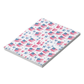american flag set notepad