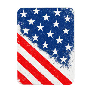 American Flag Shirt USA Patriotic Star Stripes Magnet
