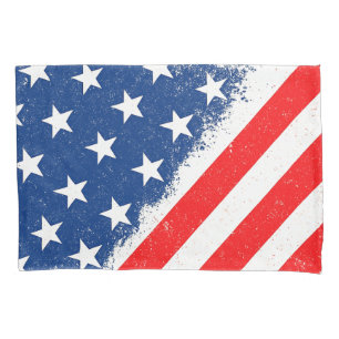 American Flag Shirt USA Patriotic Star Stripes Pillowcase