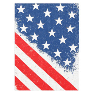 American Flag Shirt USA Patriotic Star Stripes Tablecloth