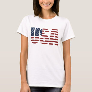American Flag Shirt Women's USA Patriotic America