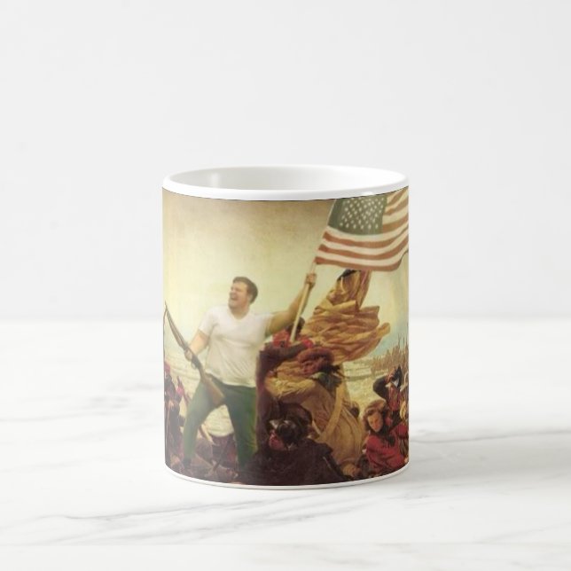 American Flag Shotgun Guy Coffee Mug "Liberty" (Center)