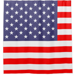 American Flag Shower Curtain