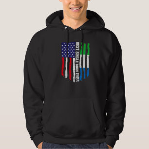 American Flag Sierra Leone Flag Best Single Mum Ev Hoodie