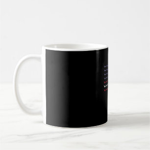 American Flag Silhouette Dachshund 4th Of July Coffee Mug