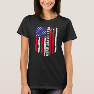 American Flag & Singapore Flag Best Pappy Ever Fam T-Shirt