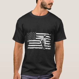 American Flag Skateboarding Clothing - Skateboard  T-Shirt