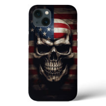American Flag Skull