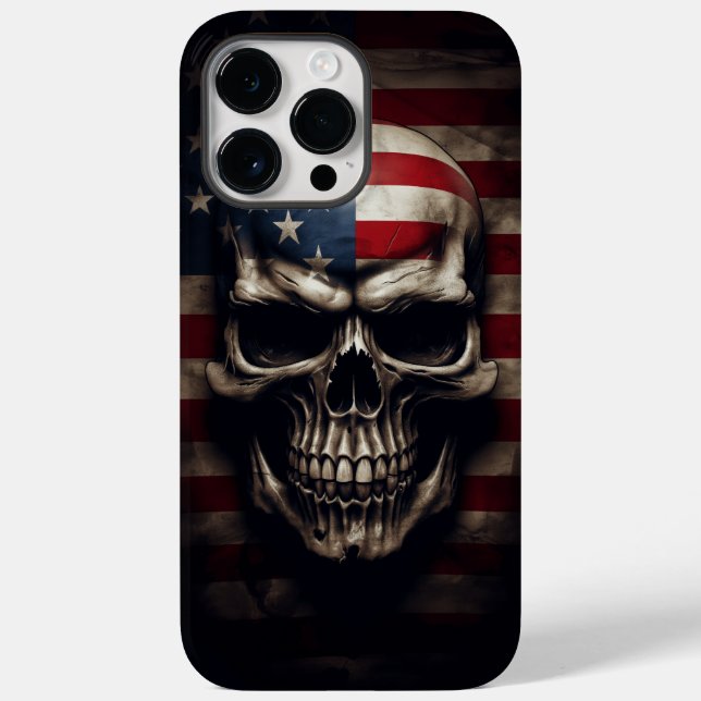 American Flag Skull  Case-Mate iPhone Case (Back)