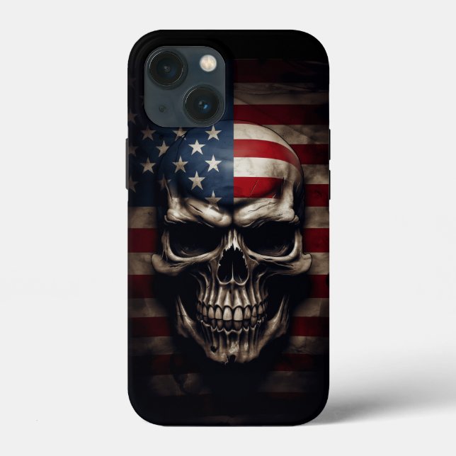 American Flag Skull  Case-Mate iPhone Case (Back)