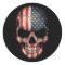 American Flag Skull on Black