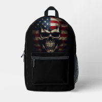 American Flag Skull 