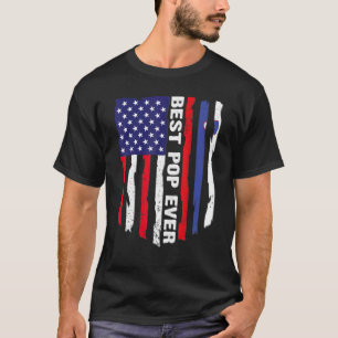 American Flag & Slovenia Flag Best Pop Ever Family T-Shirt