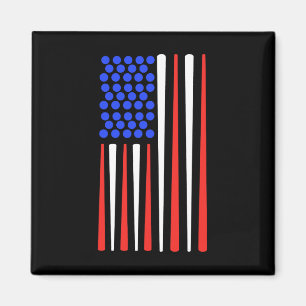American Flag Snooker Billiard Player Billiards Magnet
