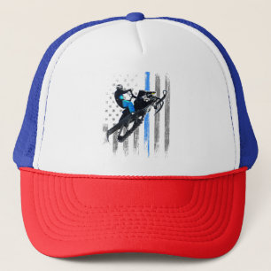 American Flag Snowmobile Shirt Men Snowmobile Ridi Trucker Hat