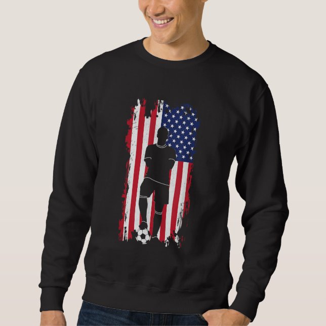 American Flag Soccer Apparel - Soccer Sweatshirt (Front)