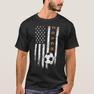 American Flag Soccer Coach Soccer Trainer Coaching T-Shirt