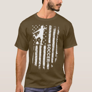 American Flag Soccer Player USA Patriotic Vintage  T-Shirt