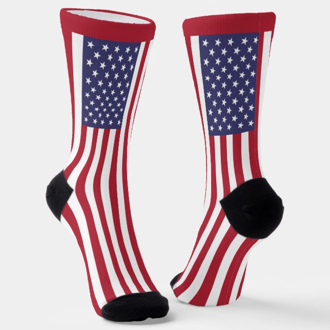 American Flag  Socks (Angled)