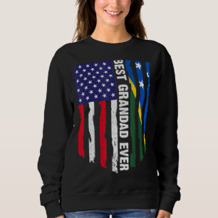 American Flag & Solomon Islands Flag Best Grandad Sweatshirt