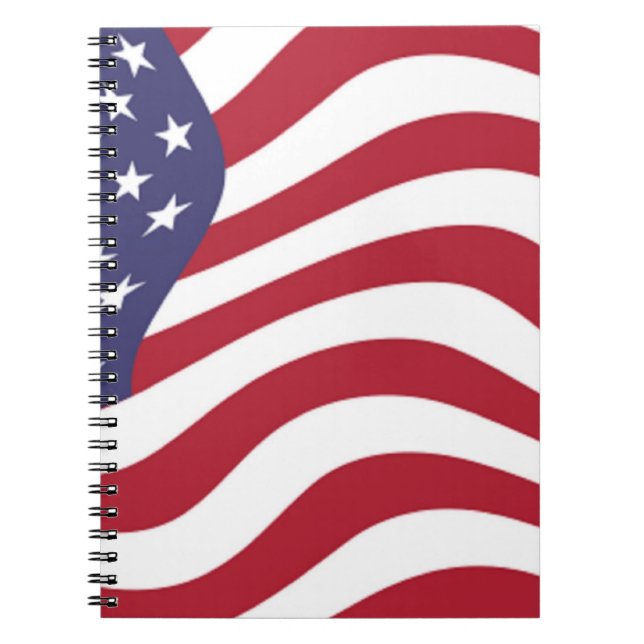 AMERICAN FLAG SPIRAL NOTEBOOK (Front)