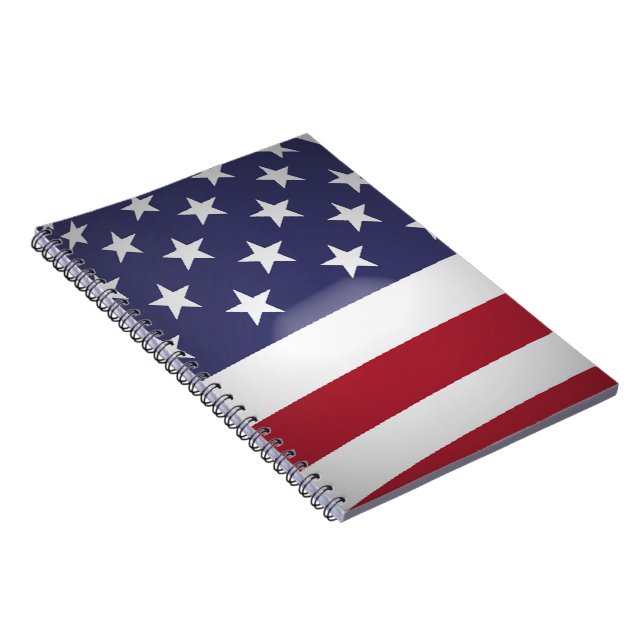 AMERICAN FLAG SPIRAL NOTEBOOK (Right Side)