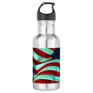 American Flag Stainless Steel Water Bottle