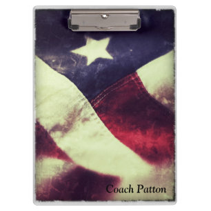 American flag star clipboard