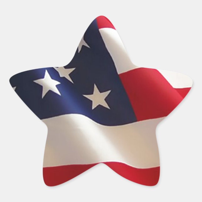 American Flag Star Sticker (Front)