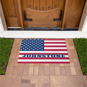 American Flag Stars and Stripes Doormat