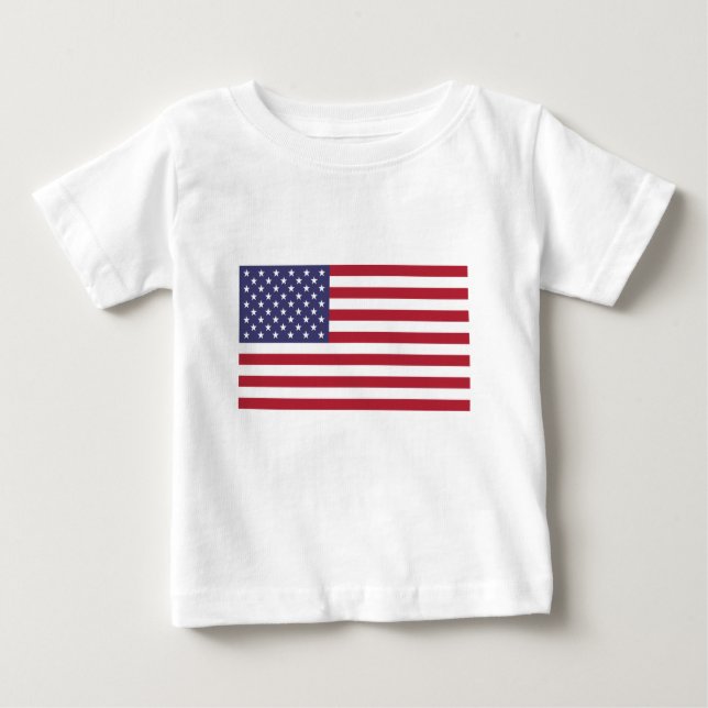 American Flag - Stars and Stripes - Flag of the US Baby T-Shirt (Front)