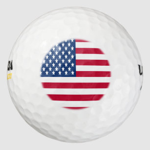 American flag stars and stripes golf balls