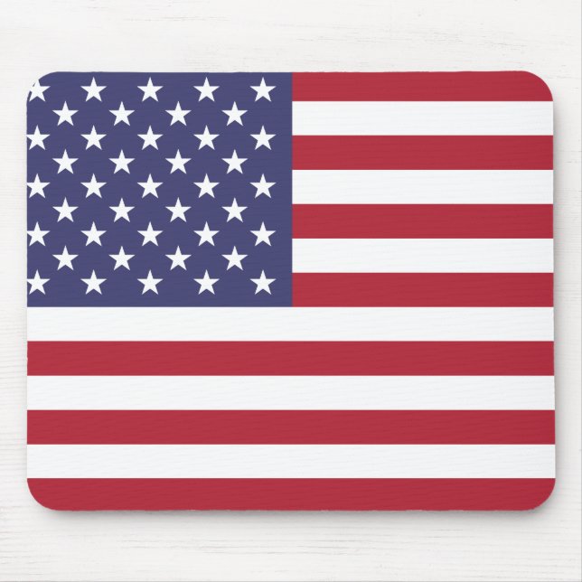American Flag Stars and stripes Mouse Pad (Front)