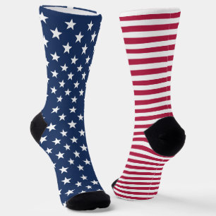 American Flag Stars and Stripes Patriotic USA Flag Socks